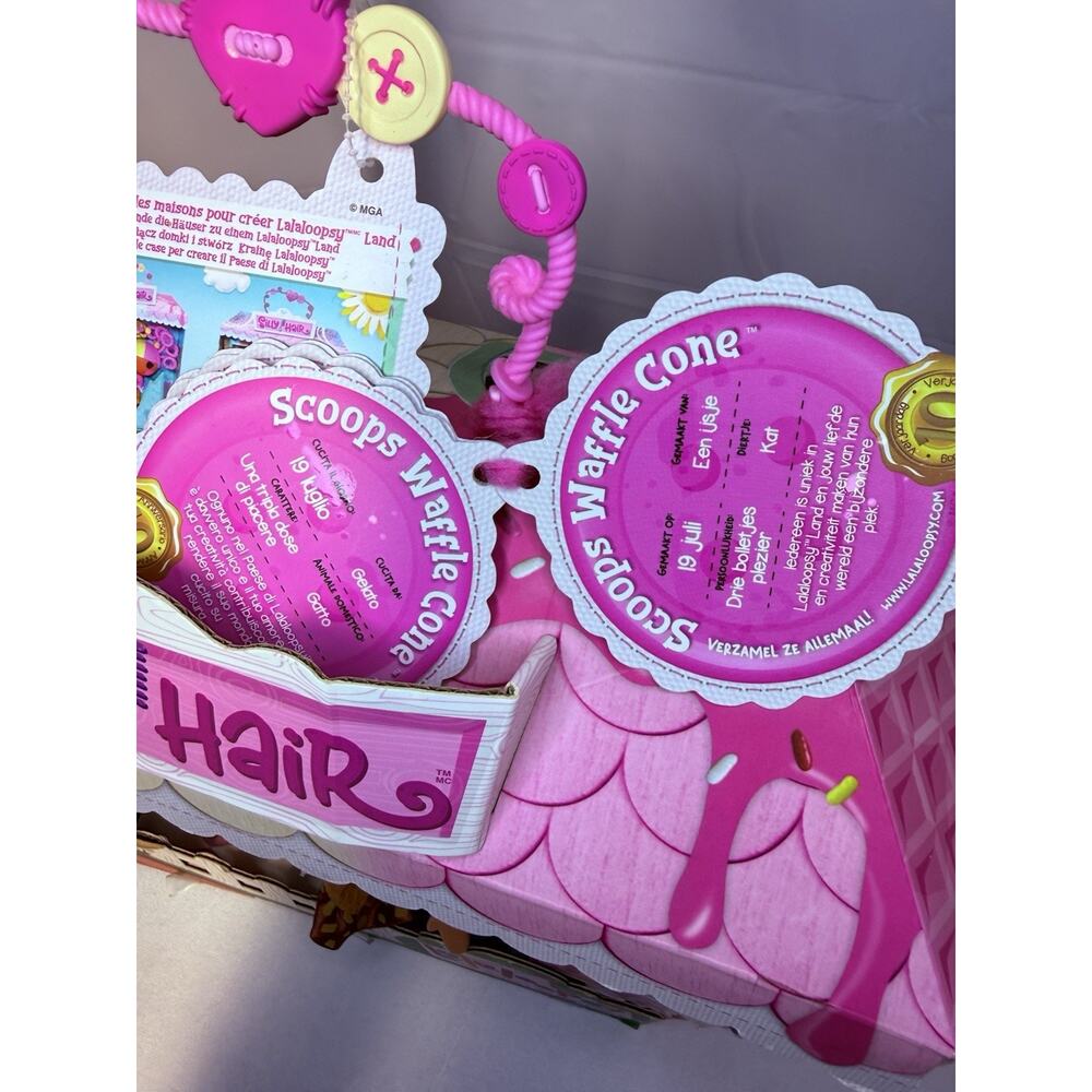LALALOOPSY SILLY HAIR DOLL SCOOPS WAFFLE CONE MGA 2021 New NWB Complete - Picture 16 of 16